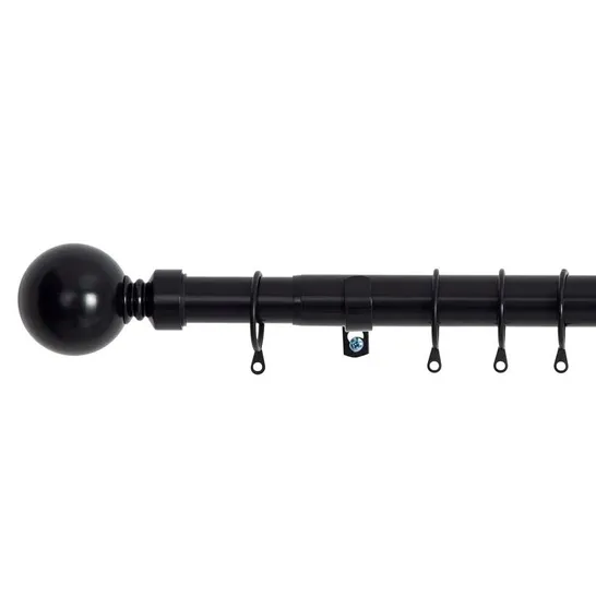 BOXED NUHA EXTENDABLE EYELET PLAIN CURTAIN POLE (1 BOX)