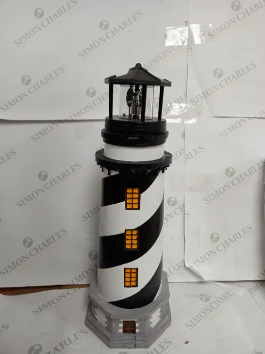 GARDEN REFLECTIONS SOLAR LED LIGHTHOUSE 50CM