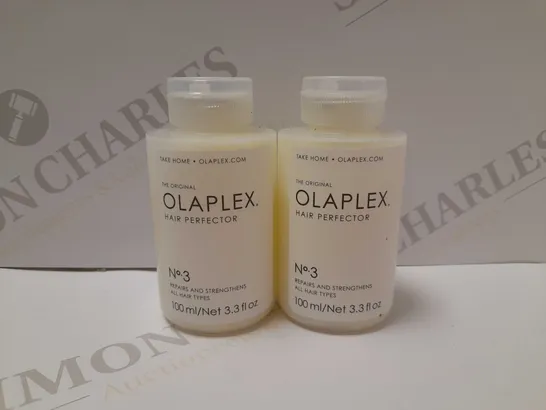 LOT OF 2 X 100ML OLAPLEX NO.3 HAIR PERFECTOR 