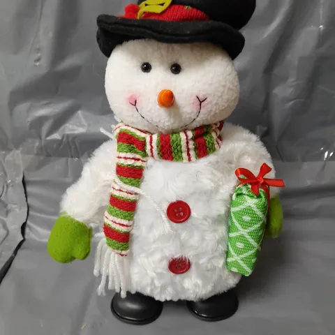 MUSICAL DANCING SNOWMAN CHRISTMAS DECORATION