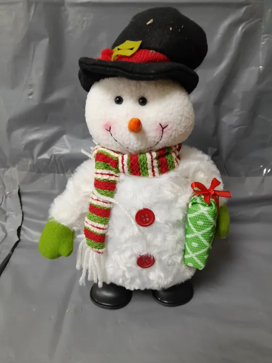 MUSICAL DANCING SNOWMAN CHRISTMAS DECORATION RRP £22.99