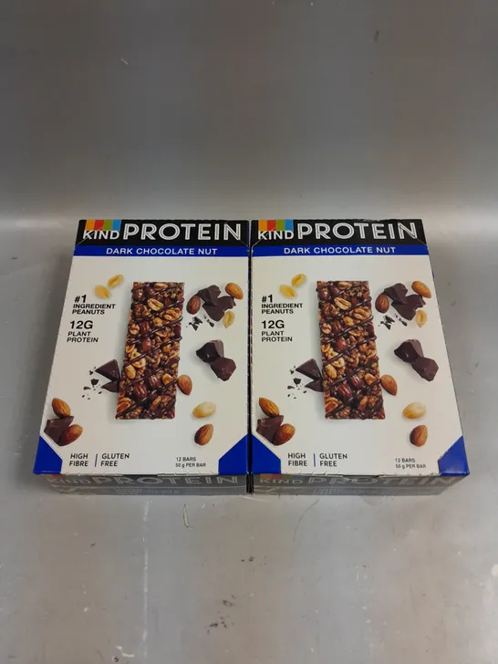 24 X SEALED KIND PROTEIN DARK CHOCOLATE NUT PROTEIN BARS 