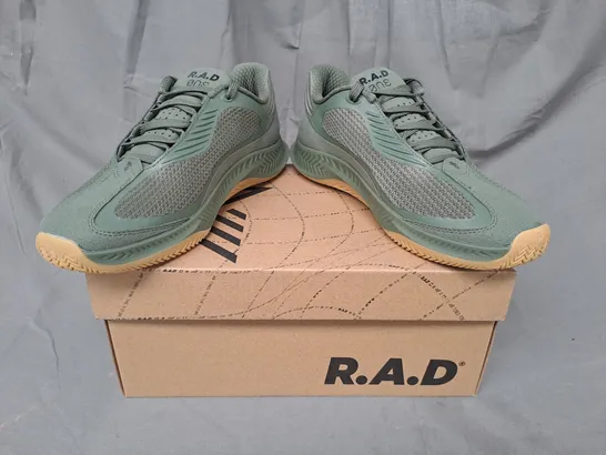 BOXED PAIR OF R.A.D ONE SHOES IN GREEN UK SIZE 6