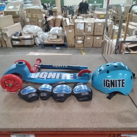 BOXED CHILDRENS IGNITE SCOOTER SET