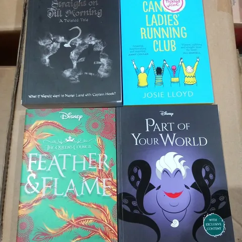 LARGE QUANTITY OF ASSORTED BOOKS TO INCLUDE; DISNEY'S TWISTED TALES AND THE CANCER LADIES RUNNING CLUB