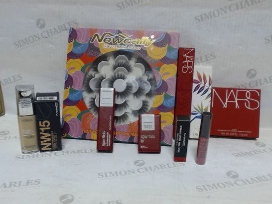 LOT OF APPROXIMATELY 10 ASSORTED MAKE UP ITEMS, TO INCLUDE NARS, MAC, KJAER WEIS, ETC