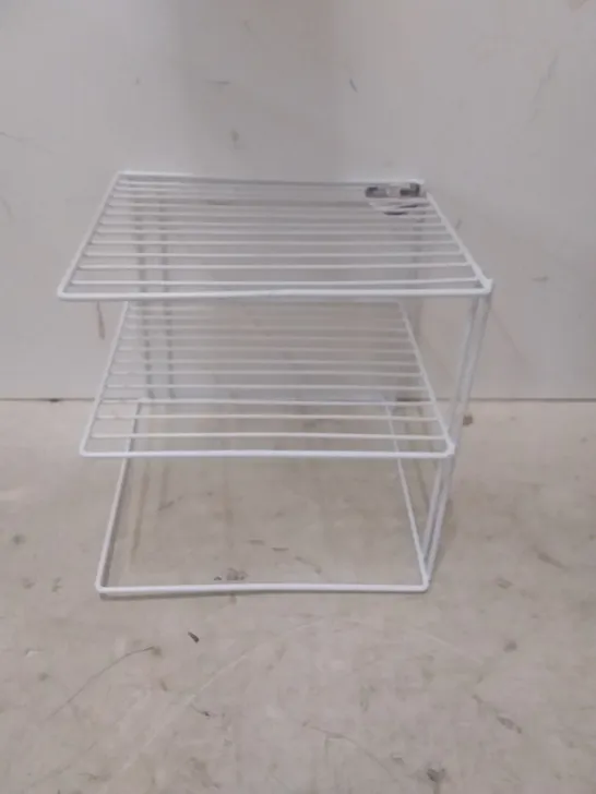 FUNKYBUYS TWO TIER CORNER SHELF WHITE