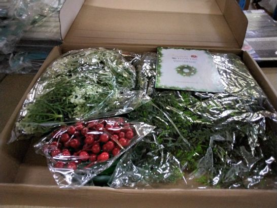 BOXED FOREVER FLOWER WREATH AND LEAVES KIT