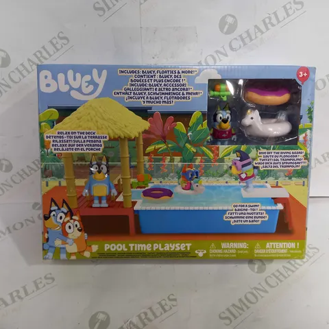 BOXED BLUEY POOL TIME PLAYSET