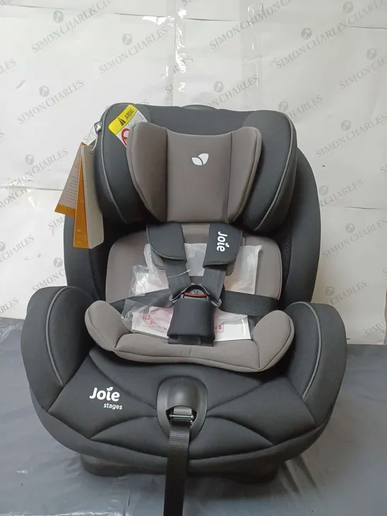 BOXED JOIE STAGES GROUP 0+/1/2 CAR SEAT - COAL