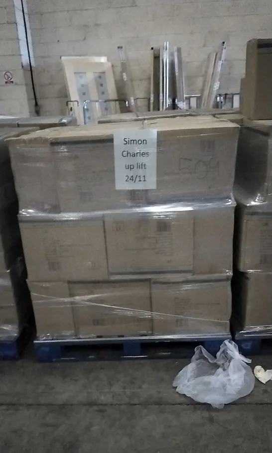 PALLET OF APPROXIMATELY 30 X BOXES OF BRAND NEW GEORGE HOME 500ML MINT CERAMIC CLIP LID JARS - 24 JARS PER BOX 