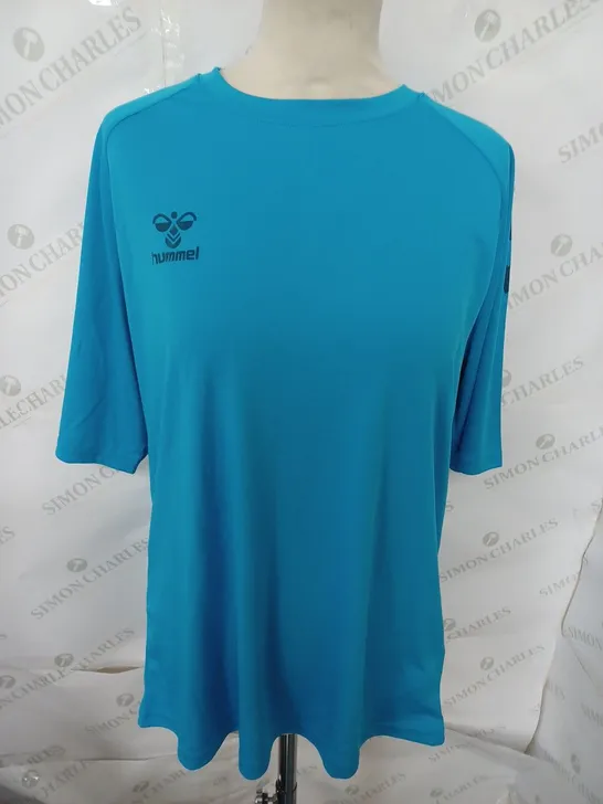 HUMMEL TSHIRT IN BLUE SIZE LARGE