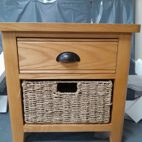 SIDEBOARD WITH ONE DRAWER AND ONE BASKET - COLLECTION ONLY