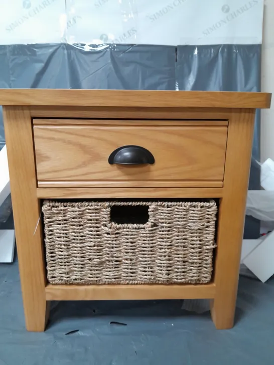 SIDEBOARD WITH ONE DRAWER AND ONE BASKET - COLLECTION ONLY