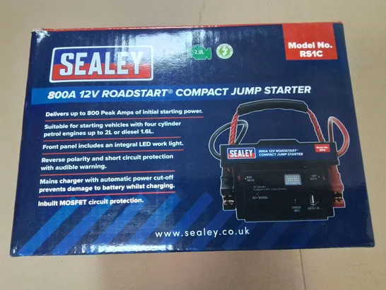 SEALEY 800A 12V ROADSTERS COMPACT JUMP STARTER - RS1C