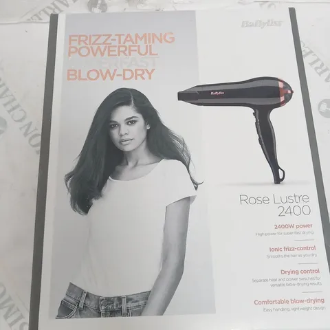 BOXED BABYLISS ROSE LUSTRE 2400 HAIR DRYER