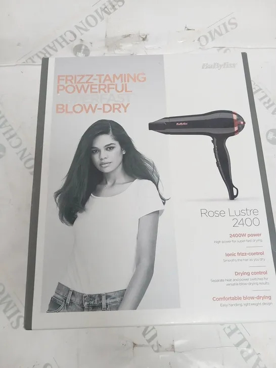 BOXED BABYLISS ROSE LUSTRE 2400 HAIR DRYER