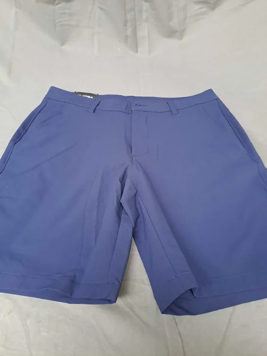 UNDER ARMOUR TECH TAPER NAVY SHORTS - SIZE 34