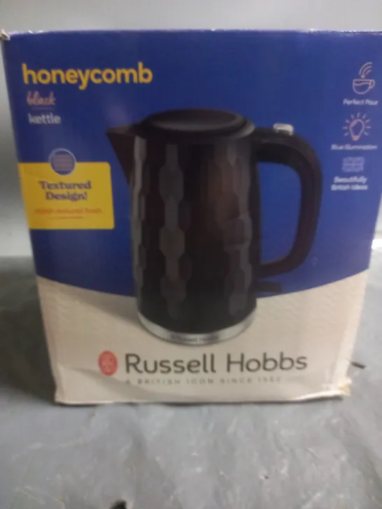 RUSSELL HOBBS HONEYCOMB BLACK KETTLE