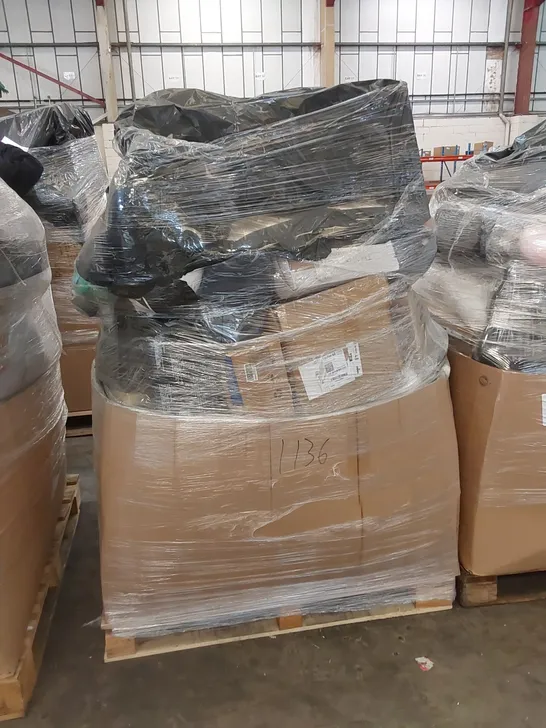 PALLET OF ASSORTED BEDROOM AND COMFORT BASED PRODUCTS TO INCLUDE; PILLOWS, SUPPORT SEAT CUSHIONS AND SIMILARLY RELATED GOODS