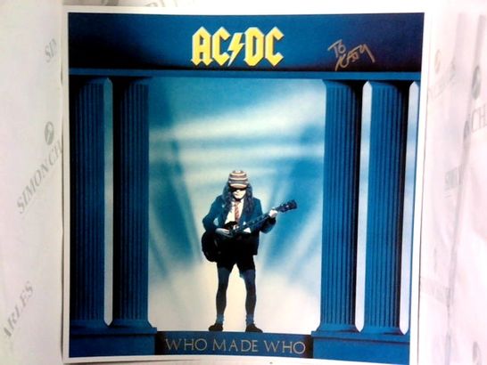 8 ASSORTED AC DC PICTURES/PRINTS