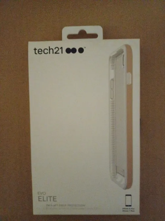 LOT OF APPROXIMATELY 17 BRAND NEW BOXED TECH 21 EVO ELITE CASE WITH 6.6FT DROP PROTECTION FOR IPHONE 7 PLUS & IPHONE 8 PLUS T21-5435 ROSE GOLD