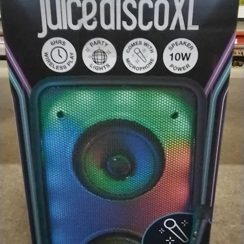 JUICE DISCO XL WIRELESS SPEAKER WITH MICROPHONE AND PARTY LIGHTS