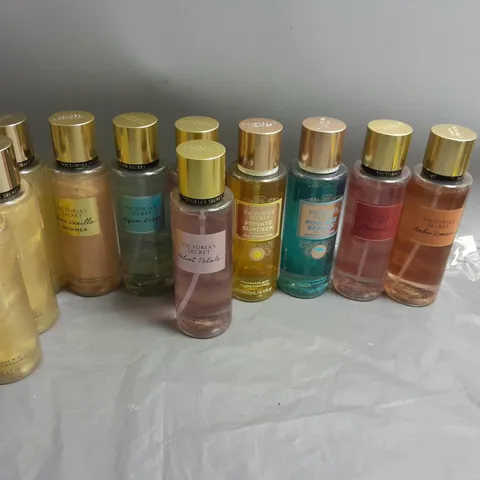 LOT OF 11 VICTORIA'S SECRET FRANGRANCE MIST. VARIOUS SCENTS. 250ML PER BOTTLE