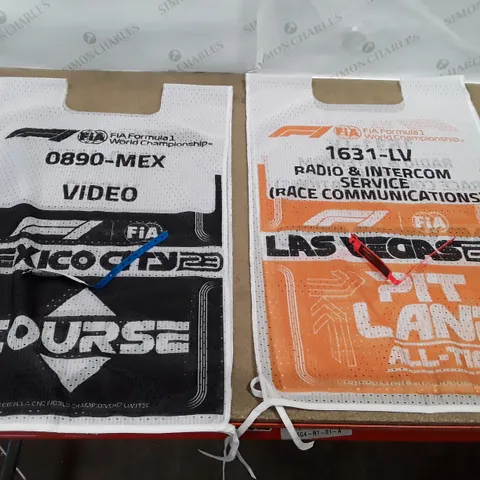 2 F1 MEXICO CITY & LAS VEGAS 2023 TABARDS