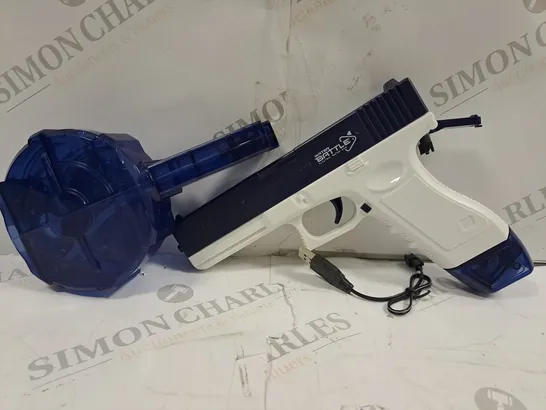 BOXED ELECTRIC WATER GUN TOY IN BLUE/WHITE