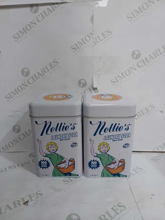 SET OF 2 NELLIE'S ALL-NATURAL LAUNDRY SODA