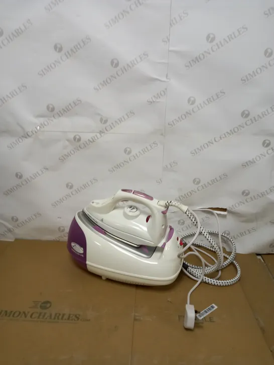 MORPHY RICHARDS JET STEAM GENERATOR IRON PINK/WHITE