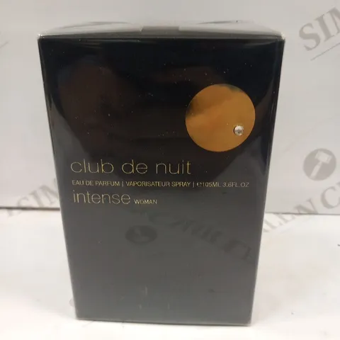 BOXED AND SEALED CLUB DE NUIT EAU DE PARFUM INTENSE WOMAN 105ML