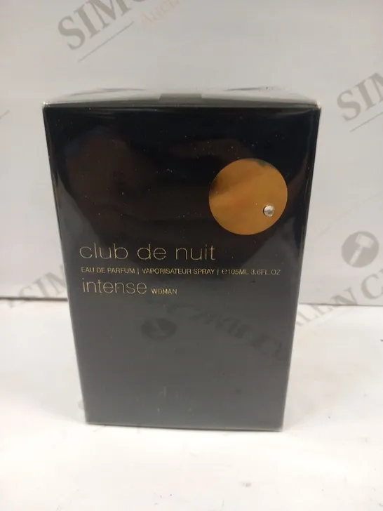 BOXED AND SEALED CLUB DE NUIT EAU DE PARFUM INTENSE WOMAN 105ML