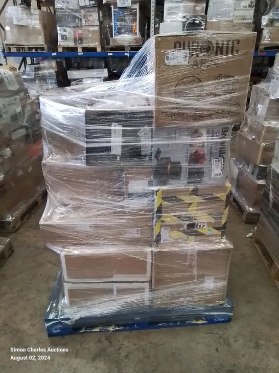 PALLET OF APPROXIMATELY 17 UNPROCESSED RAW RETURN HOUSEHOLD AND ELECTRICAL GOODS TO INCLUDE;