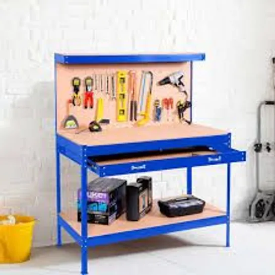 BOXED NEO BLUE WORKBENCH HEAVY-DUTY STEEL PEGBOARD DRAWER (1 BOX)