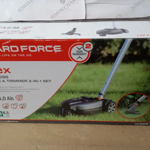 BOXED YARD FORCE IFLEX 12V MOWER & GRASS TRIMMER