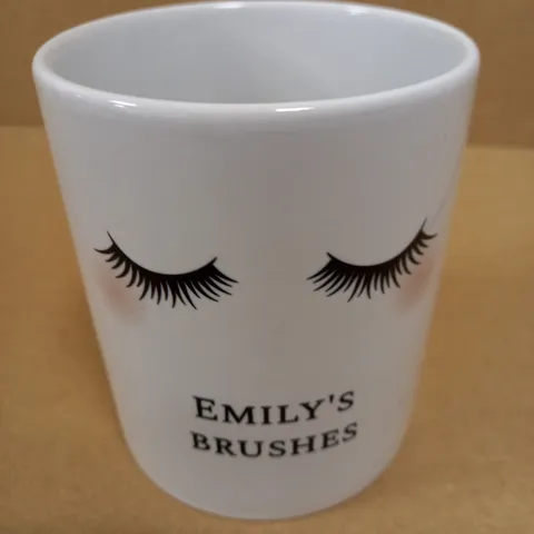 PERSONALISED EYELASHES CERAMIC STORAGE POT 