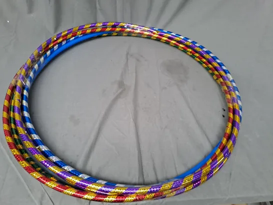 UNBRANDED SET OF 6 HULA HOOPS IN VARIOUS COLOURS - COLLECTION ONLY