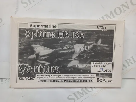 SUPERMARINE VENTURA V0207 1/72ND SCALE SPITFIRE MK IXC MODEL