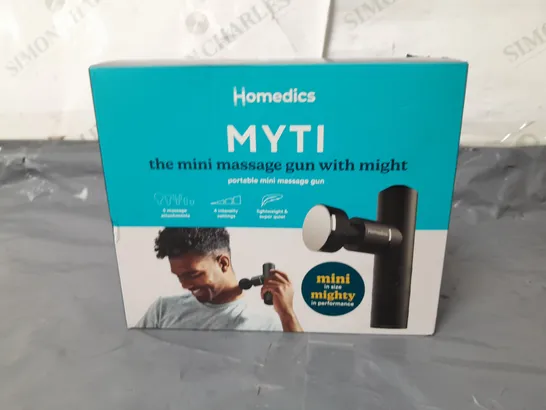 BOXED HOMEDICS MYTI PORTABLE MINI MASSAGER