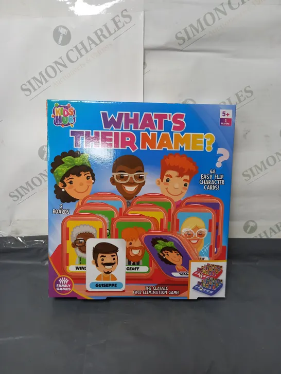 BOXED LOT OF 10 KID'S HUB WHAT'S THEIR NAME? FACE ELIMINATION GAME