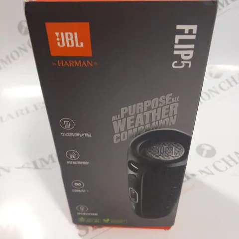 BOXED JBL BY HARMAN FLIP 5 BLUETOOTH SPEAKER