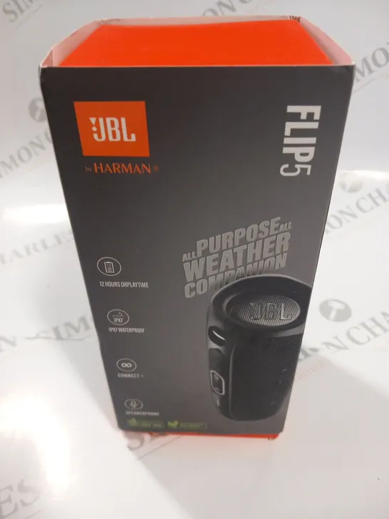 BOXED JBL BY HARMAN FLIP 5 BLUETOOTH SPEAKER