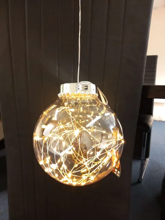 FOUR BRAND NEW BOXED 20CM BALL LIGHTS