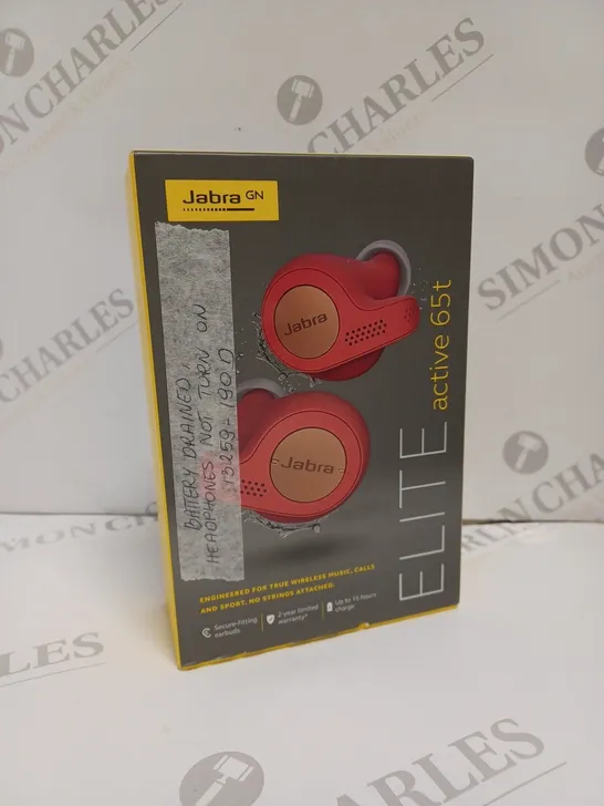 BOXED JABRA ELITE ACTIVE 65T EARBUDS