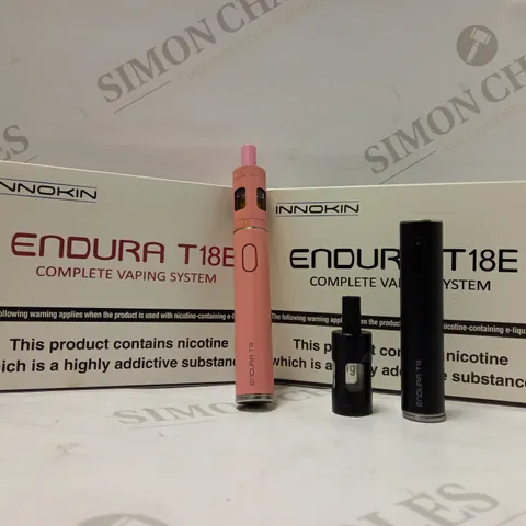 BOX OF 2 INNOKIN ENDURA T18E VAP E PEN STARTER KIT 1000MAH BATTERY 