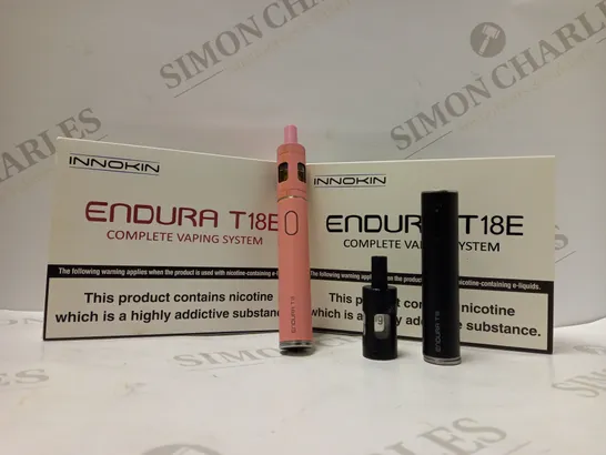 BOX OF 2 INNOKIN ENDURA T18E VAP E PEN STARTER KIT 1000MAH BATTERY 