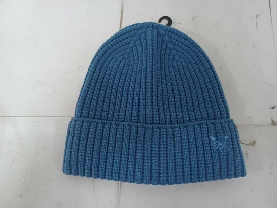 CREW CLOTHING COMPANY BEANIE IN BLUE - O/S