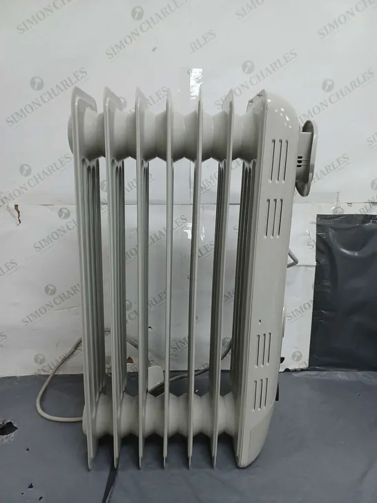 GLEN 1.5KW OIL FILLED COLUMN HEATER GREY - COLLECTION ONLY